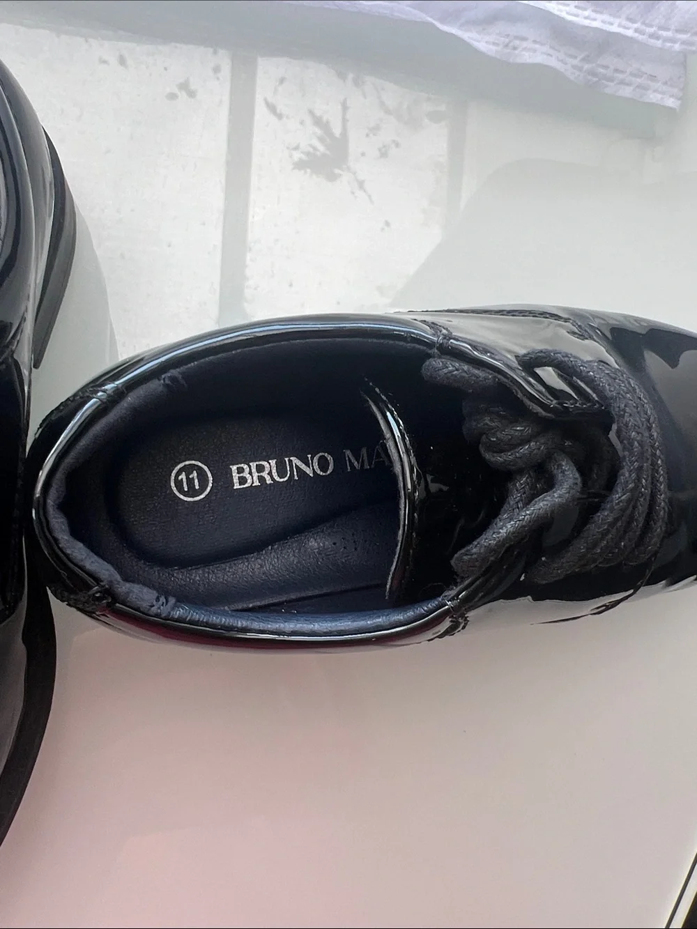 Bruno Marc Kids Black Patent Dress Shoes - Lace-Up Formal Style